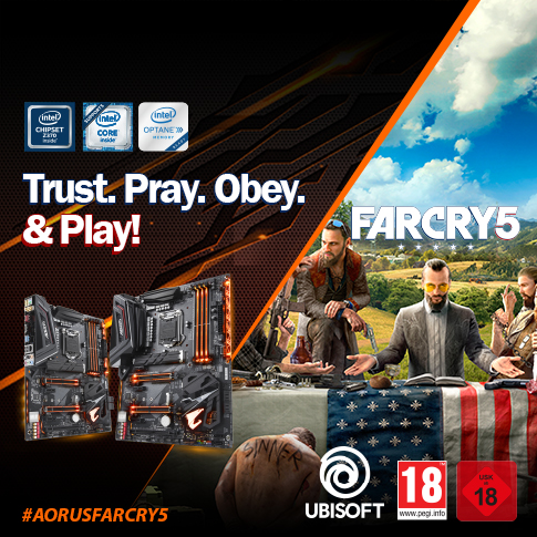 Koop een van de geselecteerde AORUS Gaming moederborden en krijg een Far Cry 5 PC game key GRATIS*